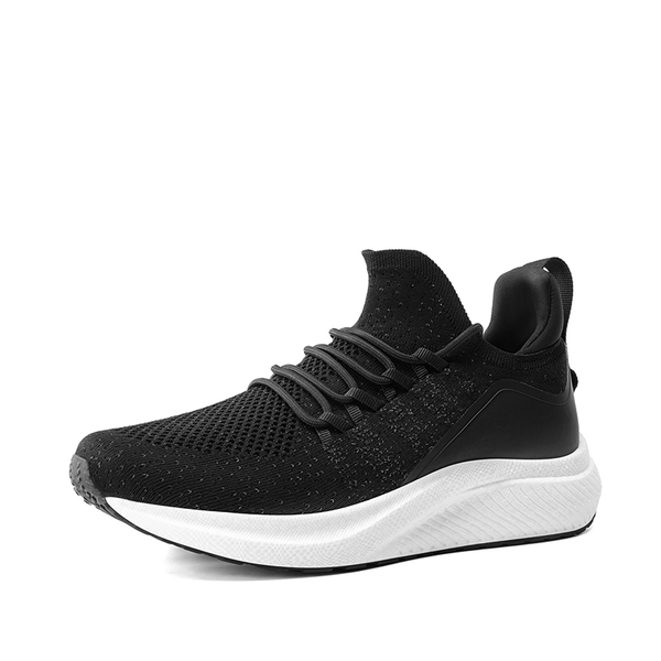 [VitalLife] Men's Knitted Slip-On Casual Sneakers - BLACK -  0